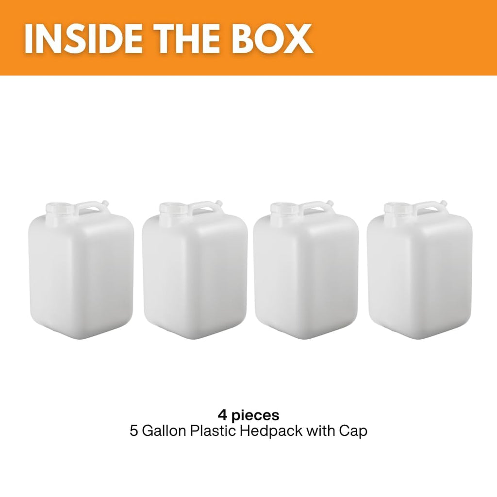 5 Gallon BPA-free Food-Grade Water Jug Pack of 4 O6214