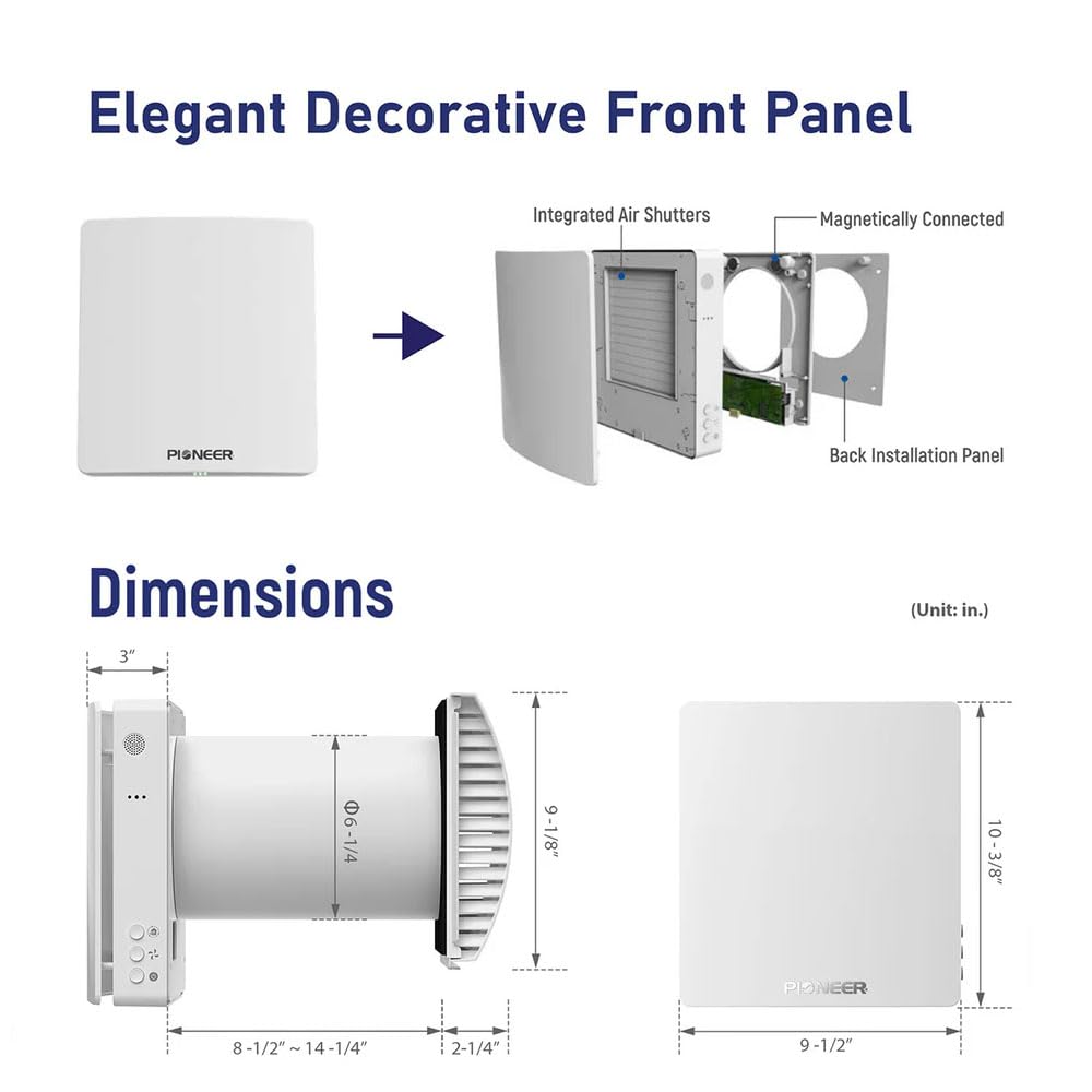 50 Single-Room Wall-Mounted Energy Recovery Ventilator H7318