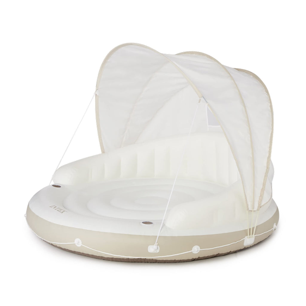 Inflatable Pool Float Lounge with Sunshade G71859