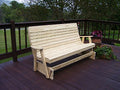 Pressure-Treated Pine Highback Patio Glider Bench V27948