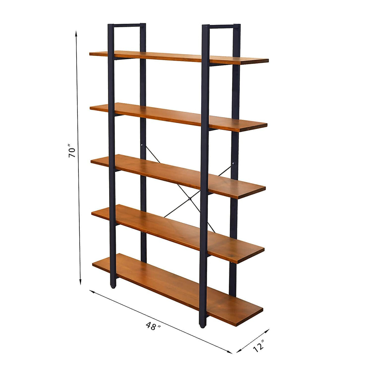 Solid Wood 5 Tier Bookshelf H47910