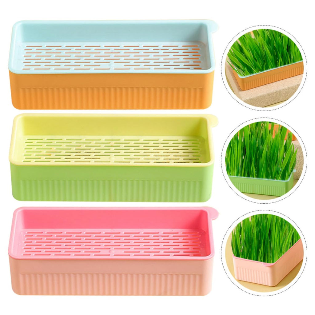 Cat Grass Planter Box Plastic 3 Pack D58670