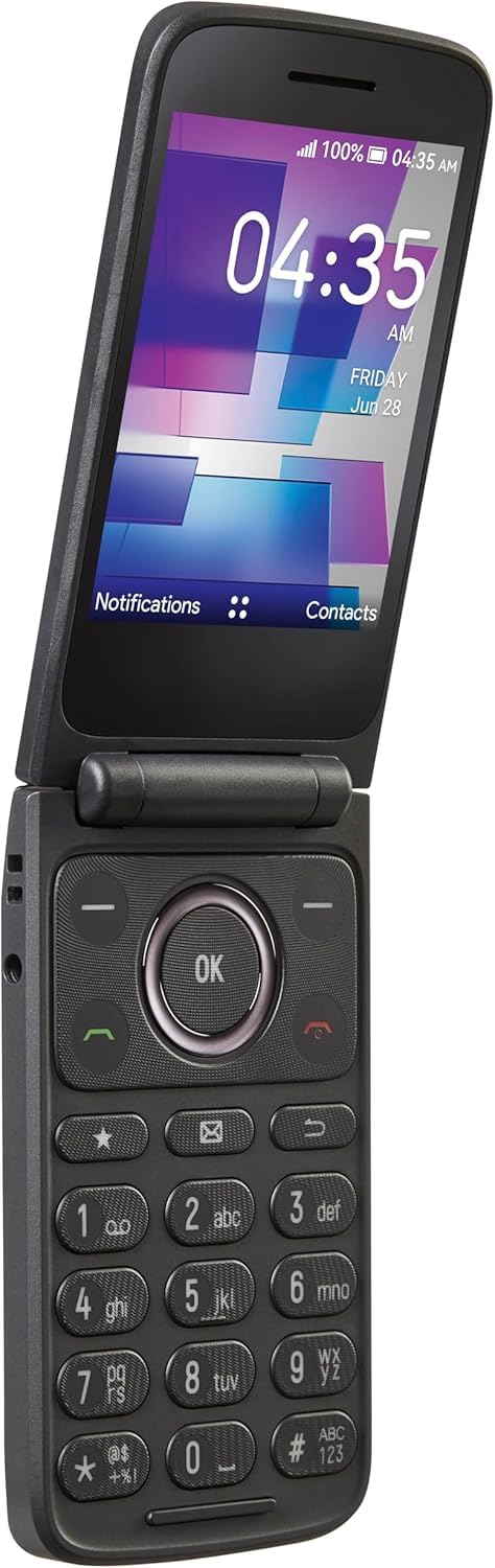4G LTE Flip Phone 16GB Stone Gray R79389