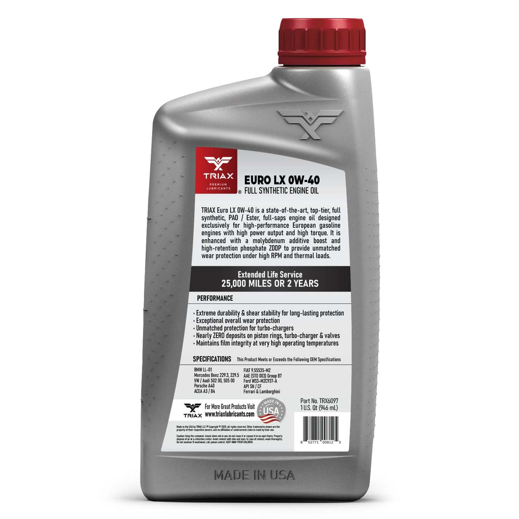 5W-40 Full Synthetic Engine Oil 1 Quart F419