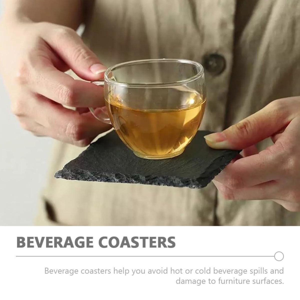 Natural Stone Drink Coasters J326