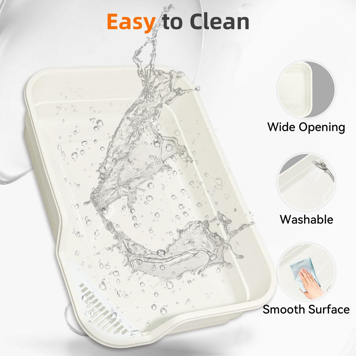 Extra Large Low Entry Cat Litter Box I619331