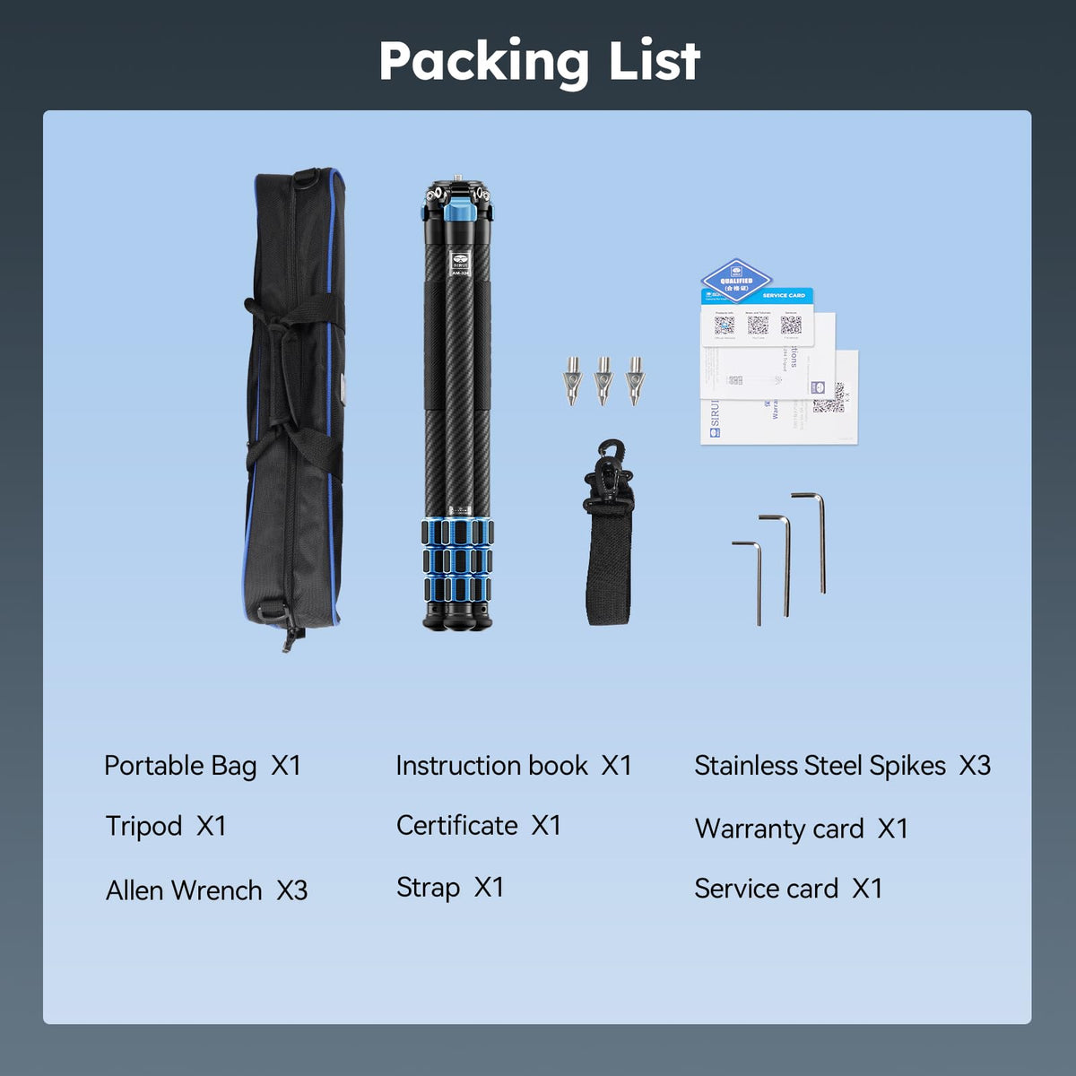 Carbon Fiber Camera Tripod W2106