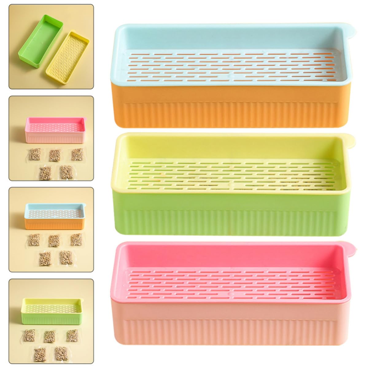 Cat Grass Planter Box Plastic 3 Pack D58670