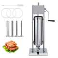 Manual Stainless Steel Sausage Stuffer with 4 Stuffing Tubes N61173