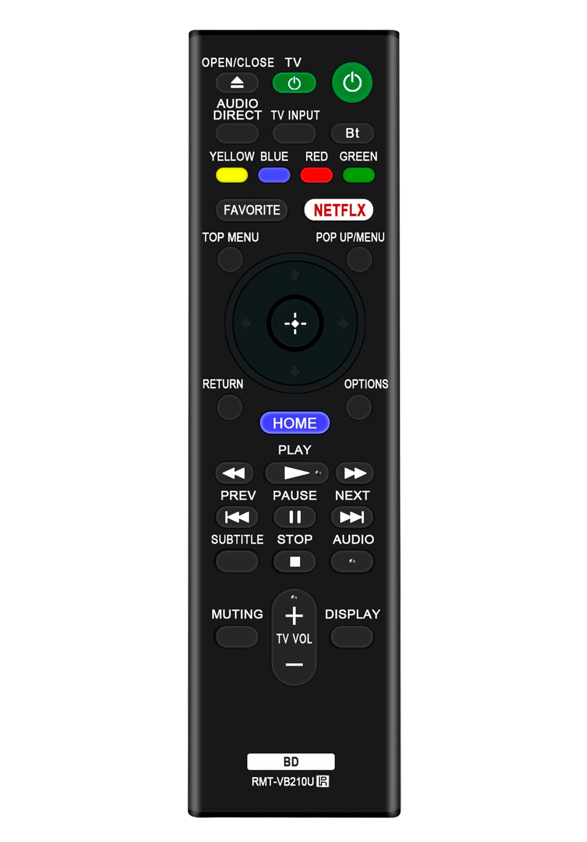 Replace Remote Control for Sony 4K Ultra HD Blu-ray Player U398