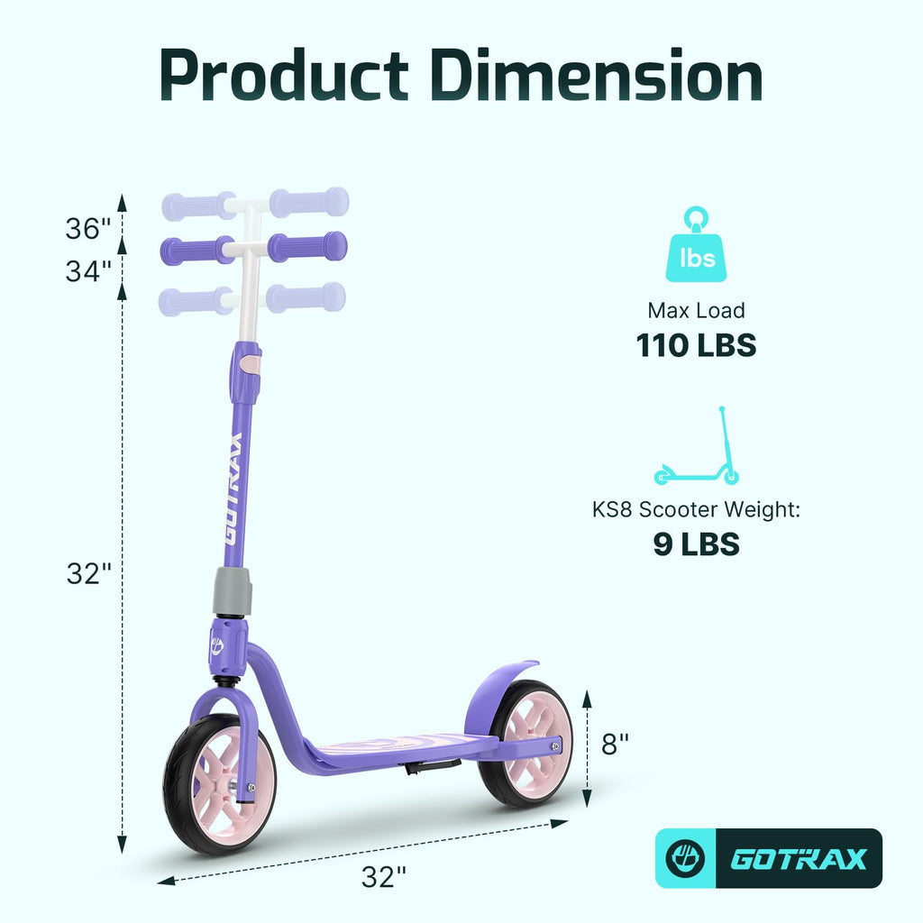 Kids Kick Scooter 8" Wheels H685