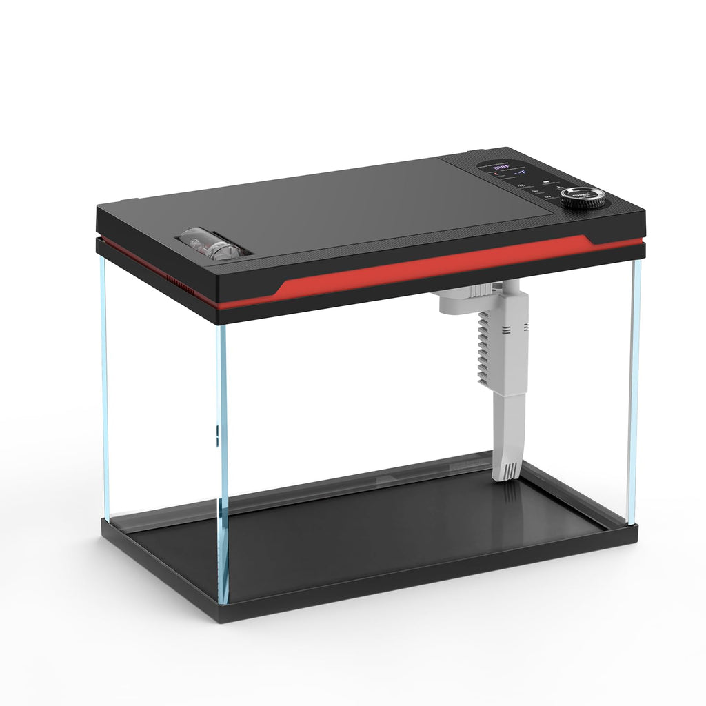 10 Gallon Glass Aquarium Starter Kit with Light Heater Pump Filter M280