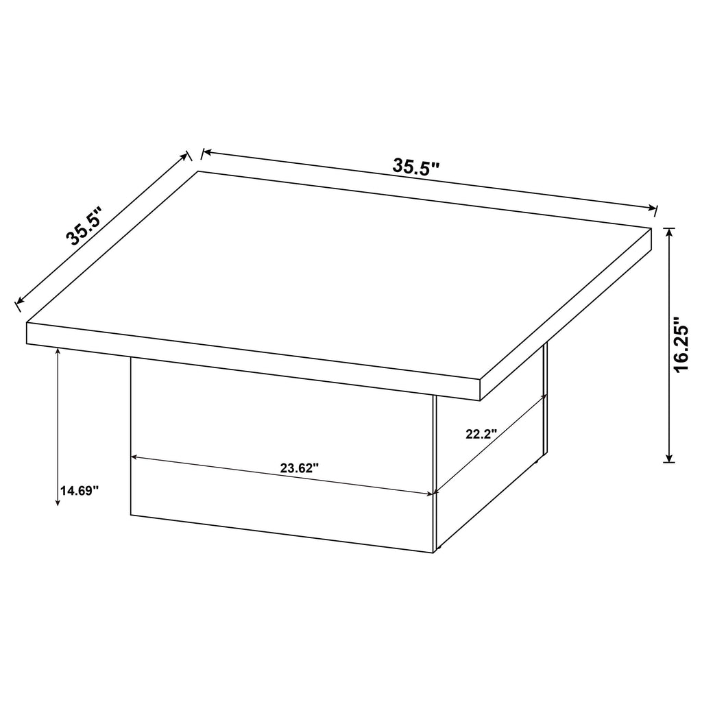 Black Square Coffee Table R38614