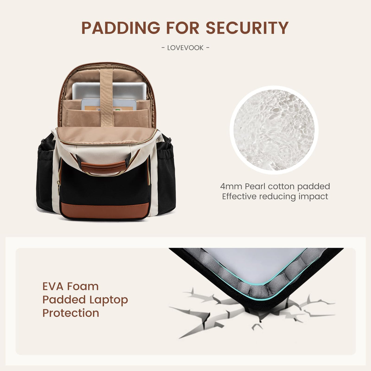 15.6 Inch Laptop Backpack with Pouch Pocket P2039