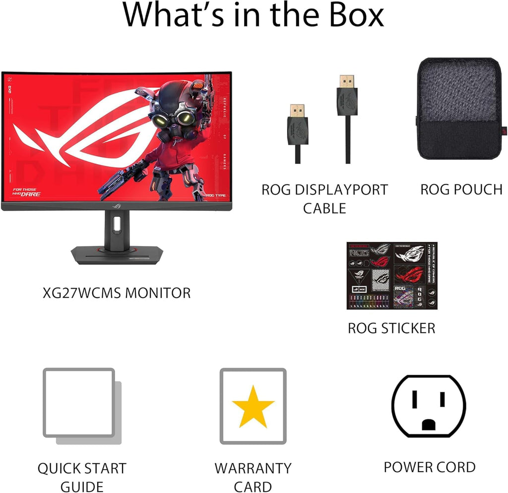 27" Curved 280Hz QHD Gaming Monitor Z776357