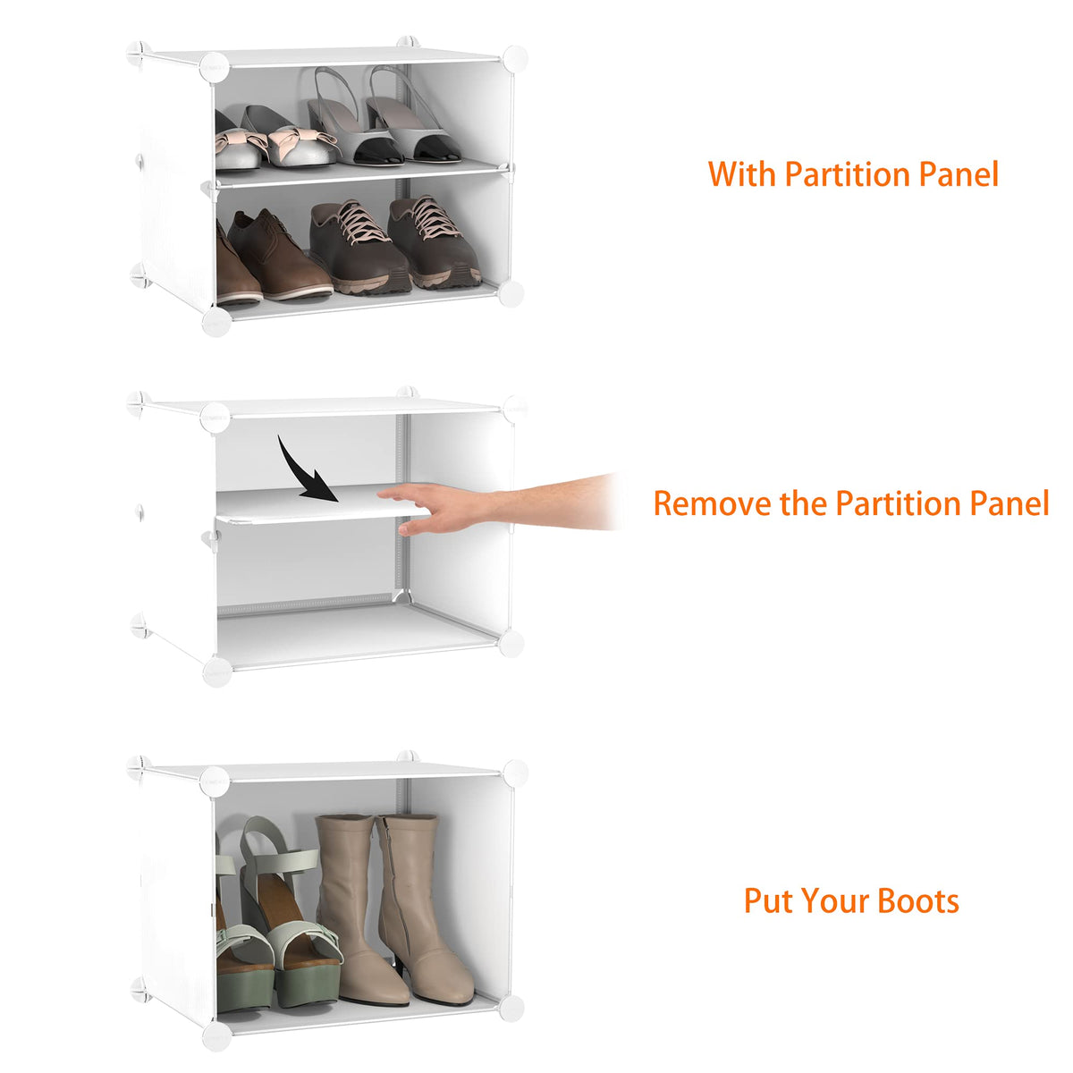 24 Pair Modular Shoe Rack Organizer U1930