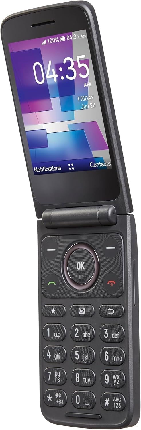 4G LTE Flip Phone 16GB Stone Gray R79389