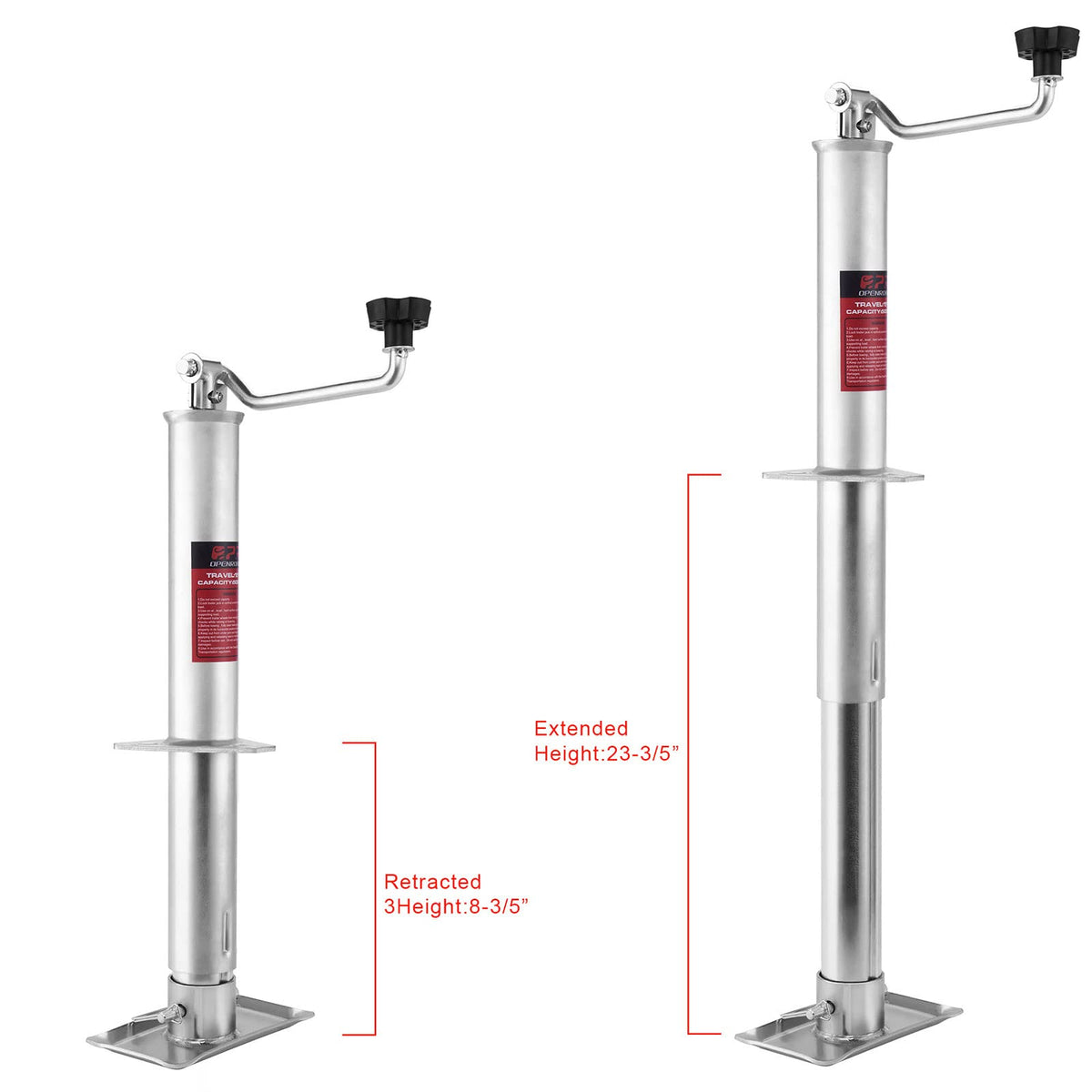 5000 lbs A-Frame Trailer Jack with Foot Plate C79703