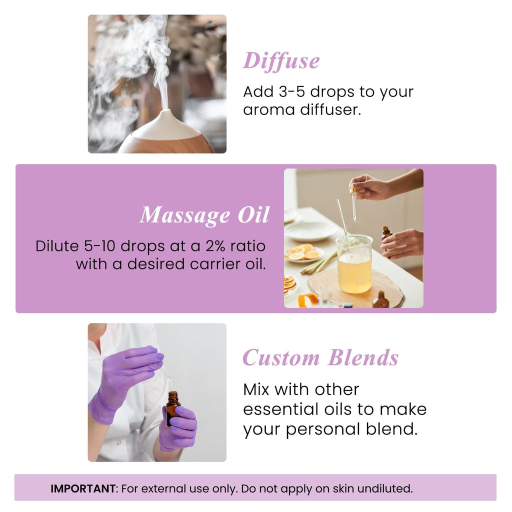 Eucalyptus Tea Tree and Lavender Essential Oil Set 4 Fl. Oz K112645