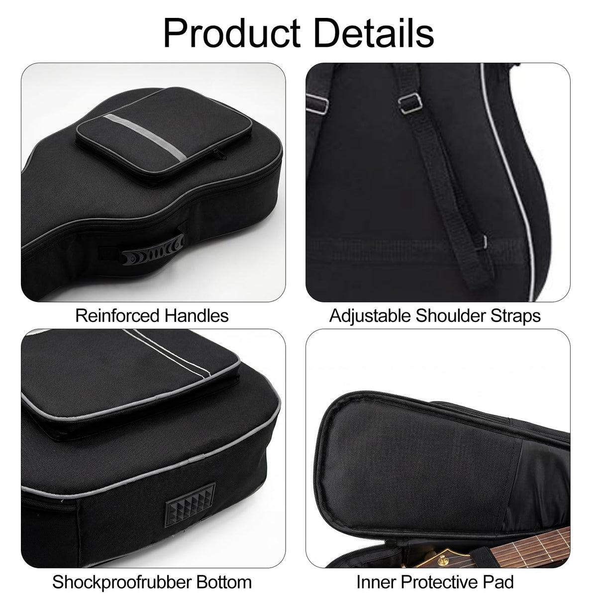 41 Inch Water-Resistant Acoustic Guitar Bag Q899