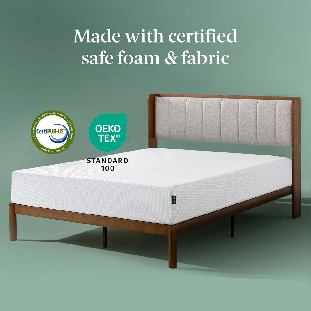8 Inch Green Tea Cooling Gel Memory Foam Mattress Twin Q9364