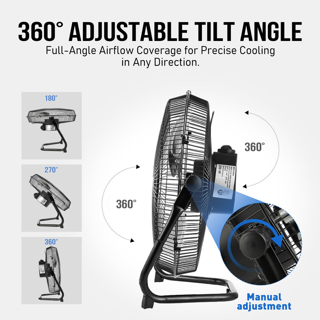 18 Inch Metal Floor & Box Fan P617802