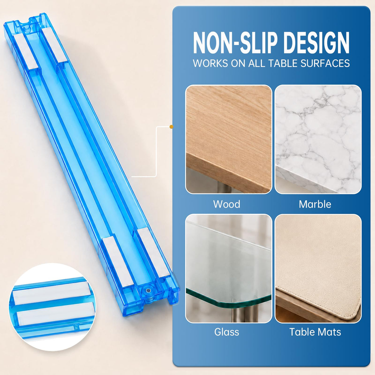 Acrylic Mahjong Racks with Pusher, Set of 4 P7083