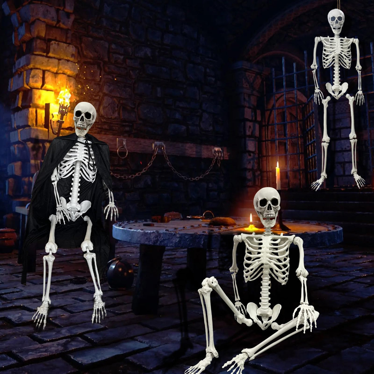 Life Size Skeleton with Posable Joints M513