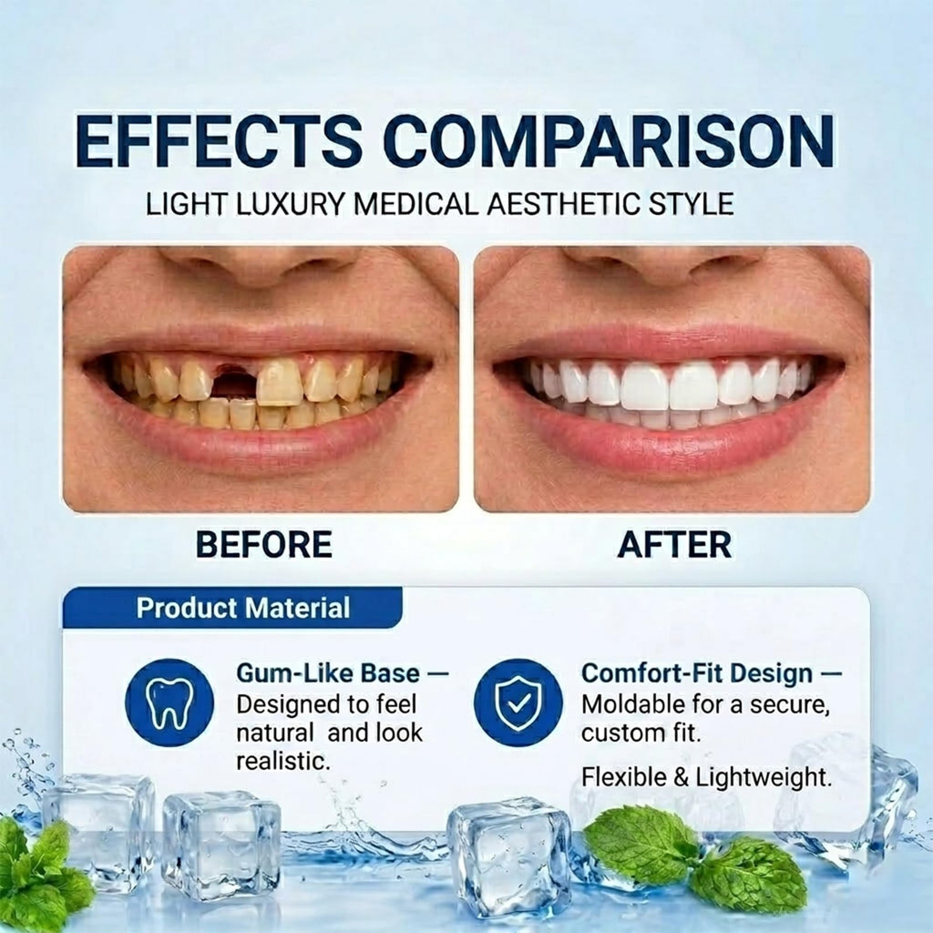Silicone Dentures Set for Upper and Lower T561