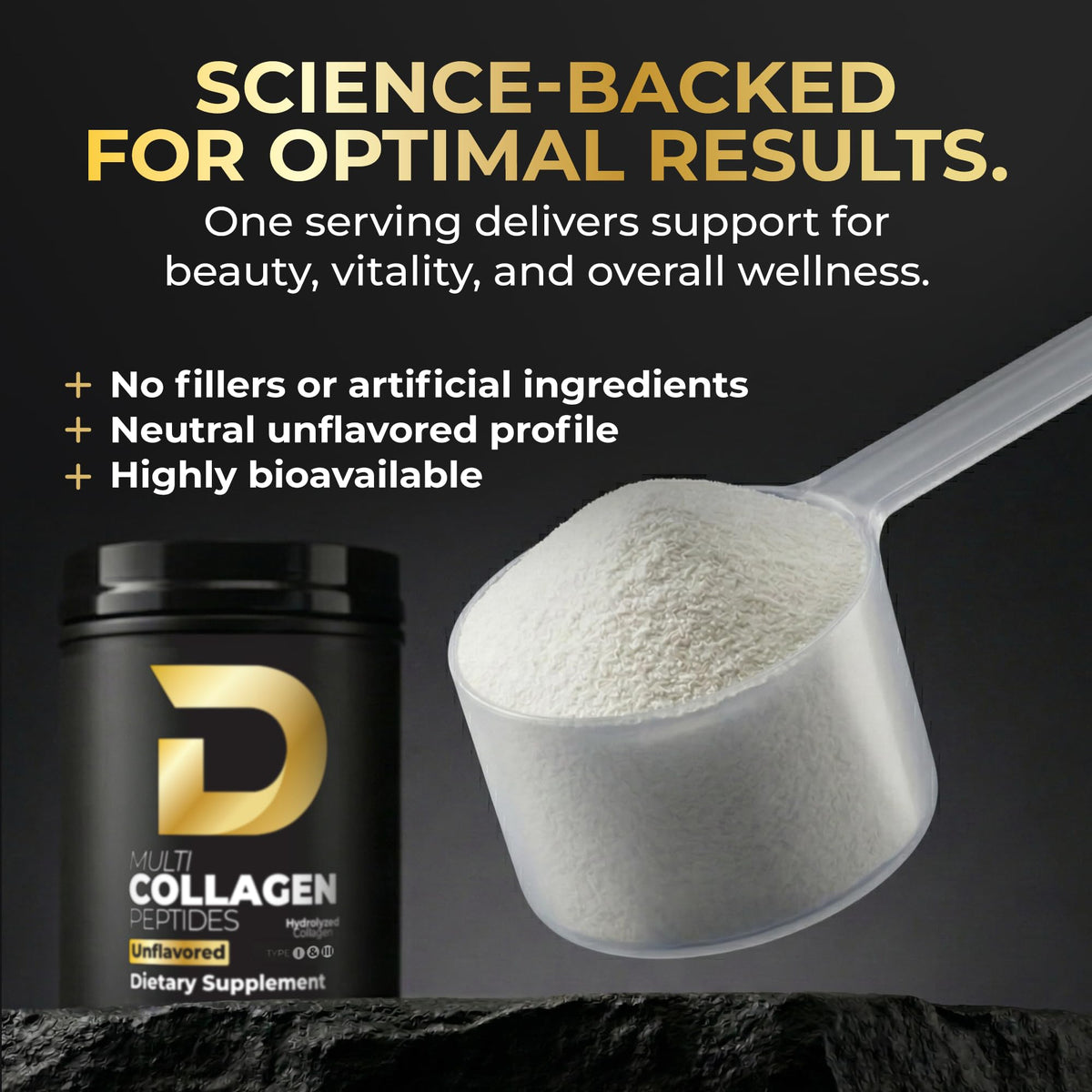 Multi Collagen Peptides Powder Unflavored 30 Servings K123