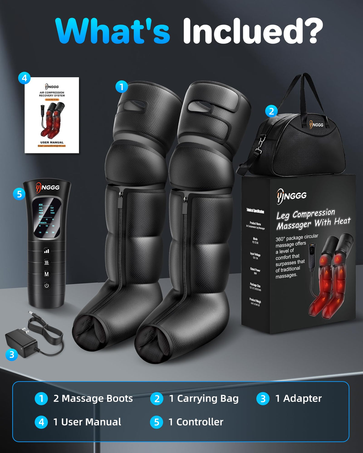 Leg Massager with Heat Y101