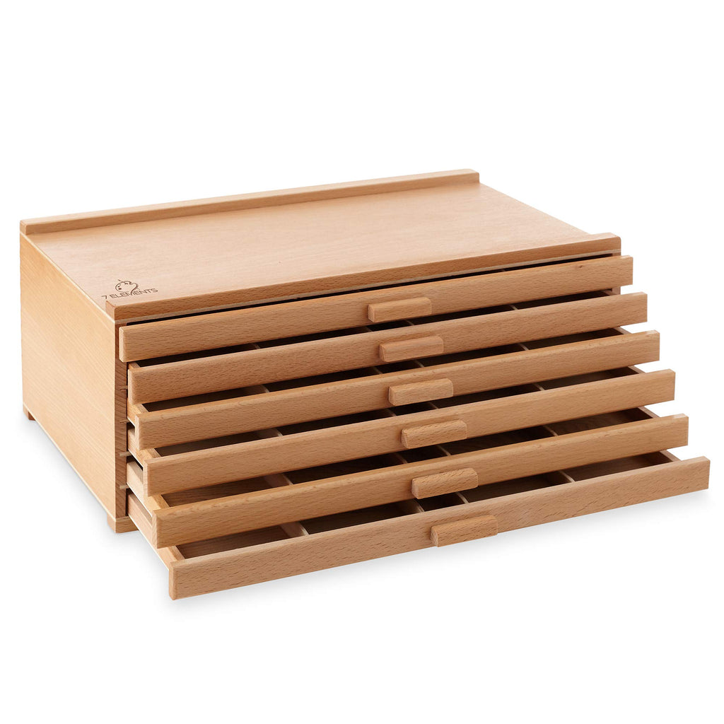 6 Drawer Wooden Artist Storage Box C85260
