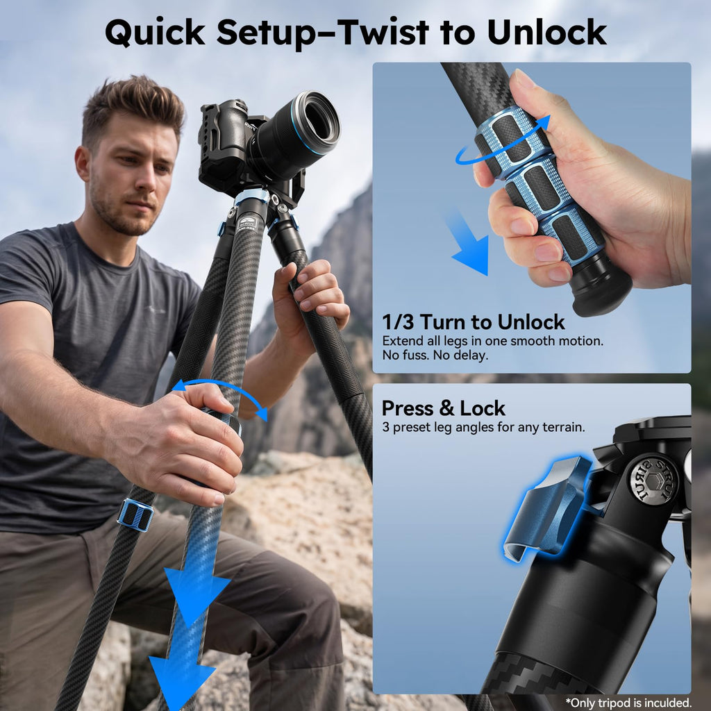 Carbon Fiber Camera Tripod W2106