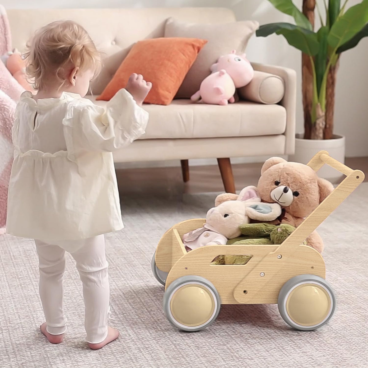 Wooden Baby Push Walker X37492