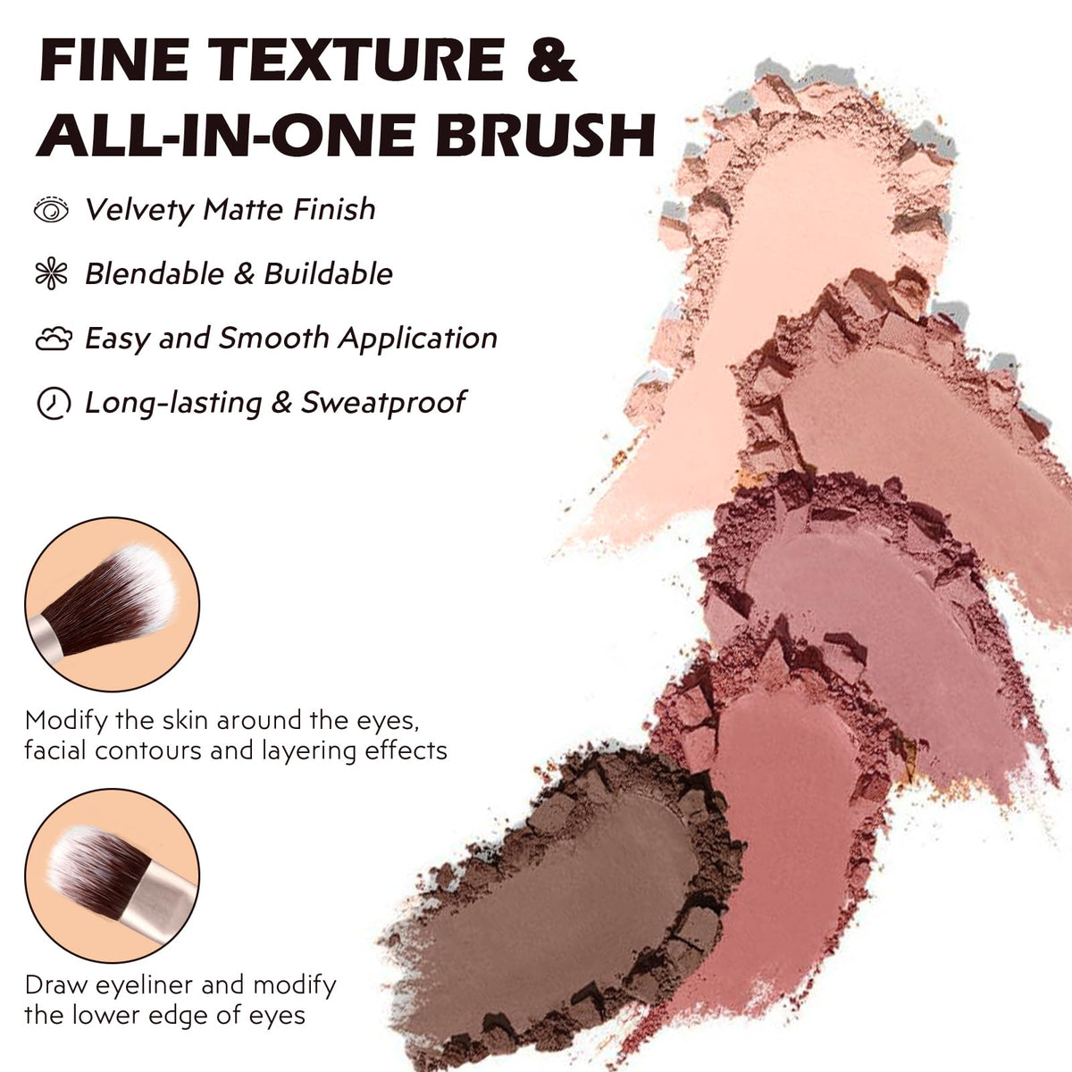 5 Colors Matte Eyeshadow Palette U108194