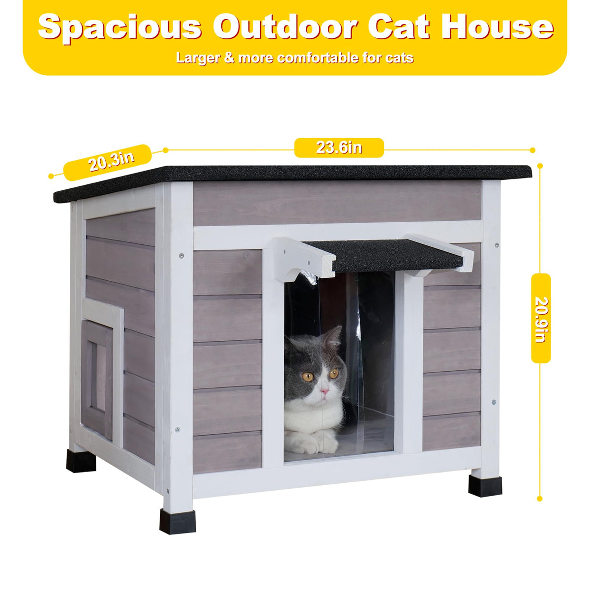 Insulated Outdoor Cat House T903