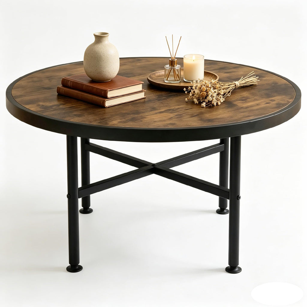 Round Wood Coffee Table F2342