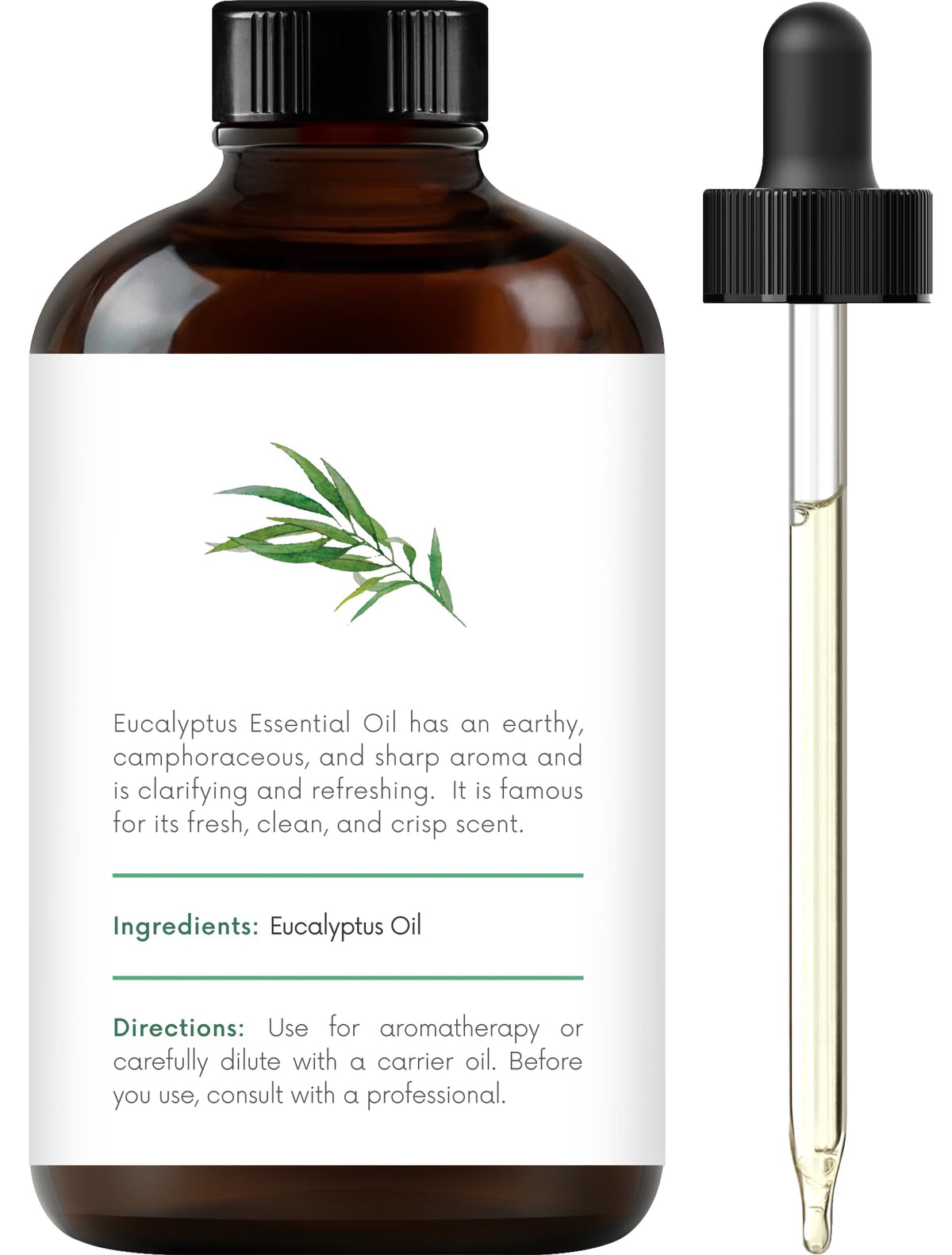 Eucalyptus Tea Tree and Lavender Essential Oil Set 4 Fl. Oz K112645
