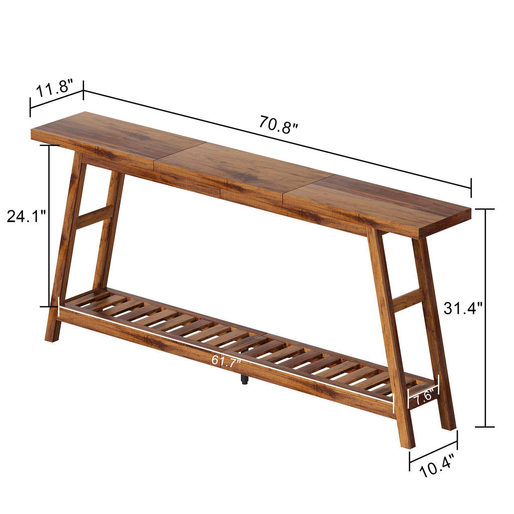 70.9 Inch 2-Tier Console Table J892935