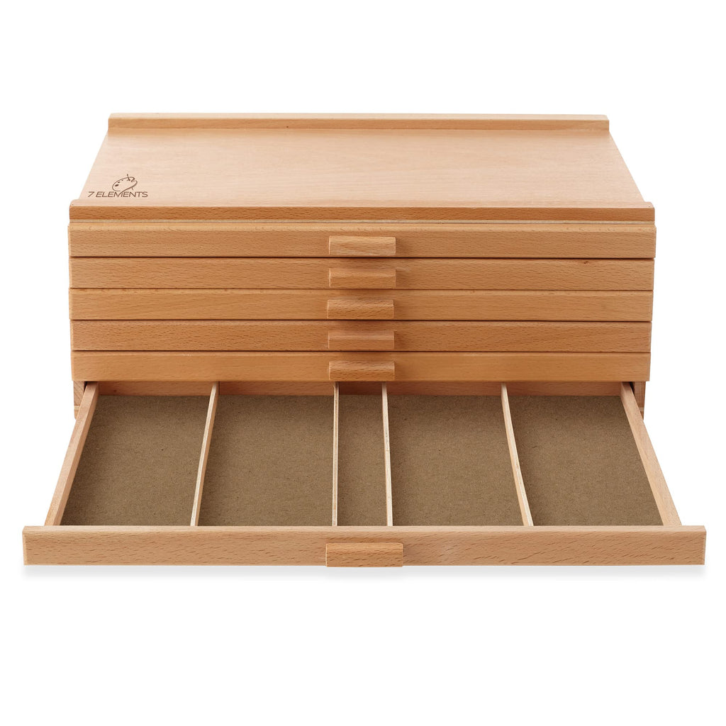 6 Drawer Wooden Artist Storage Box C85260