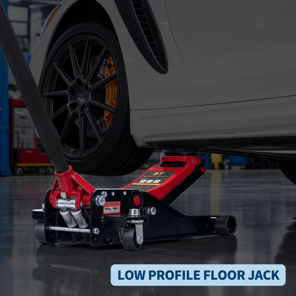 3 Ton Low Profile Steel Hydraulic Floor Jack K33244