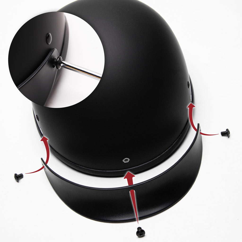 Matte Black Half Helmet XL S764796