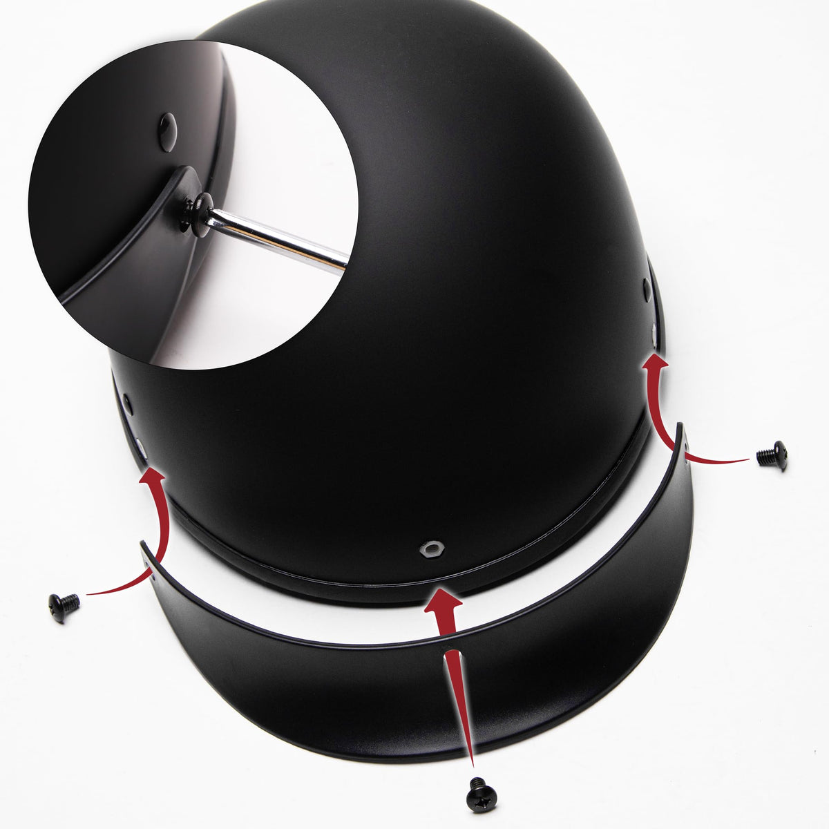 Matte Black Half Helmet XL S764796