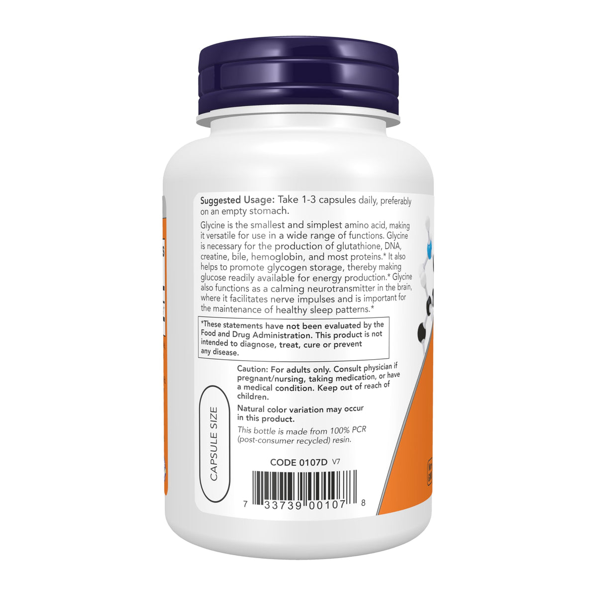 Glycine 1,000 mg 100 Veg Caps H81582