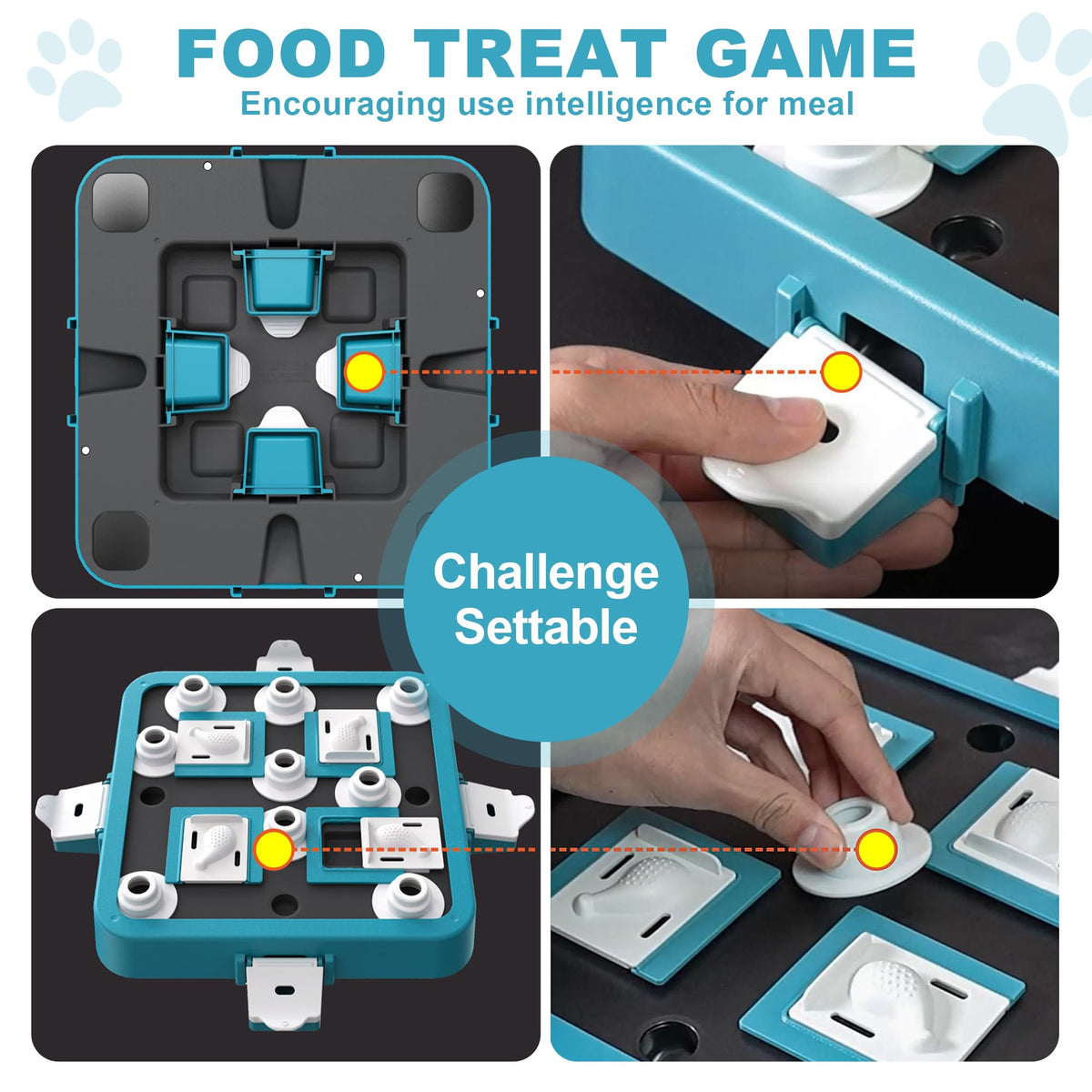 Dog Puzzle Toy Large Size Adjustable Levels Food Treat Game G390