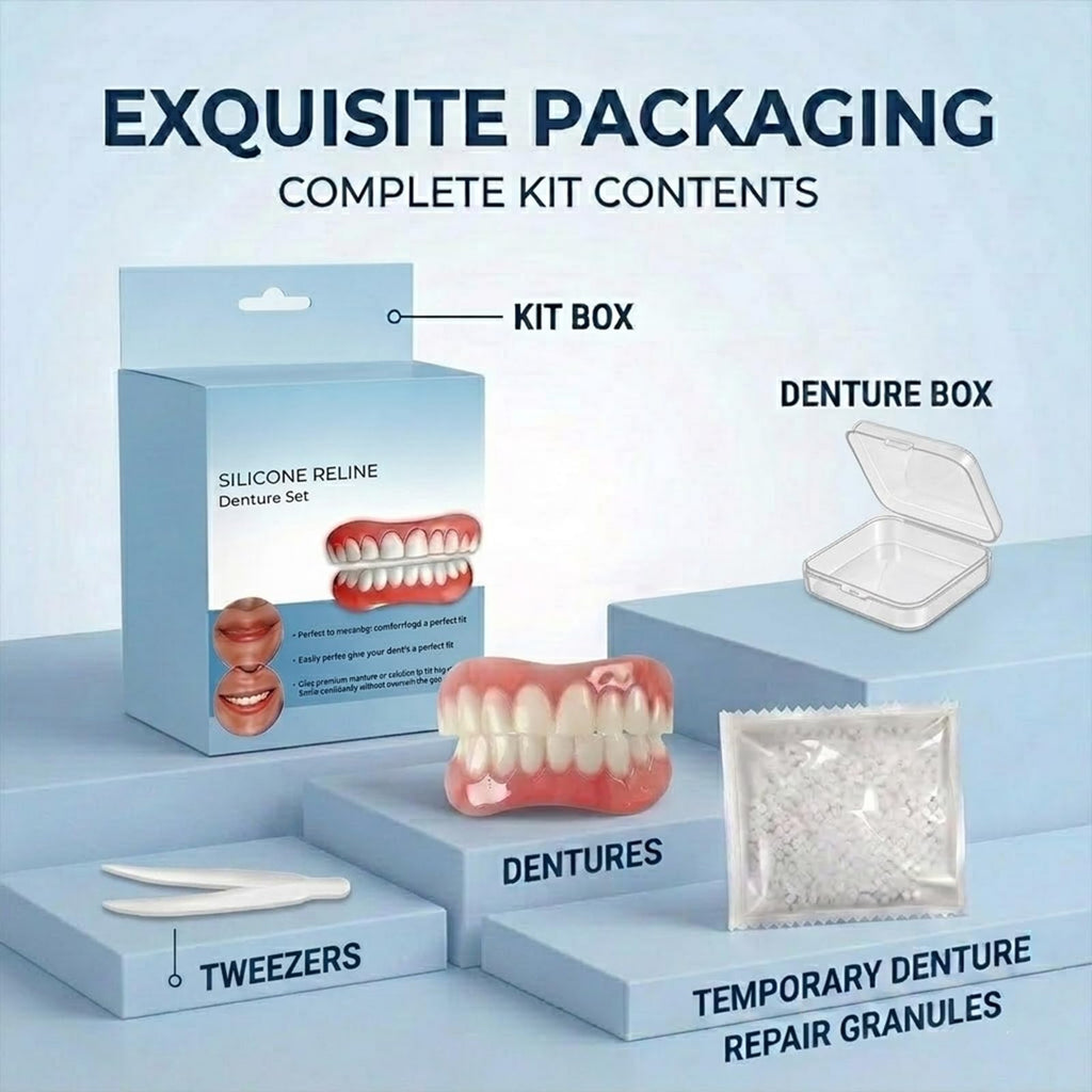Silicone Dentures Set for Upper and Lower T561