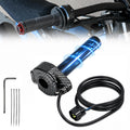 Electric Dirt Bike Twist Throttle Metal Housing Ribbed Grip 3 Pin Sealed Connector Q780