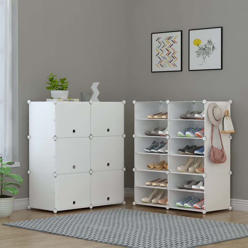 24 Pair Modular Shoe Rack Organizer U1930