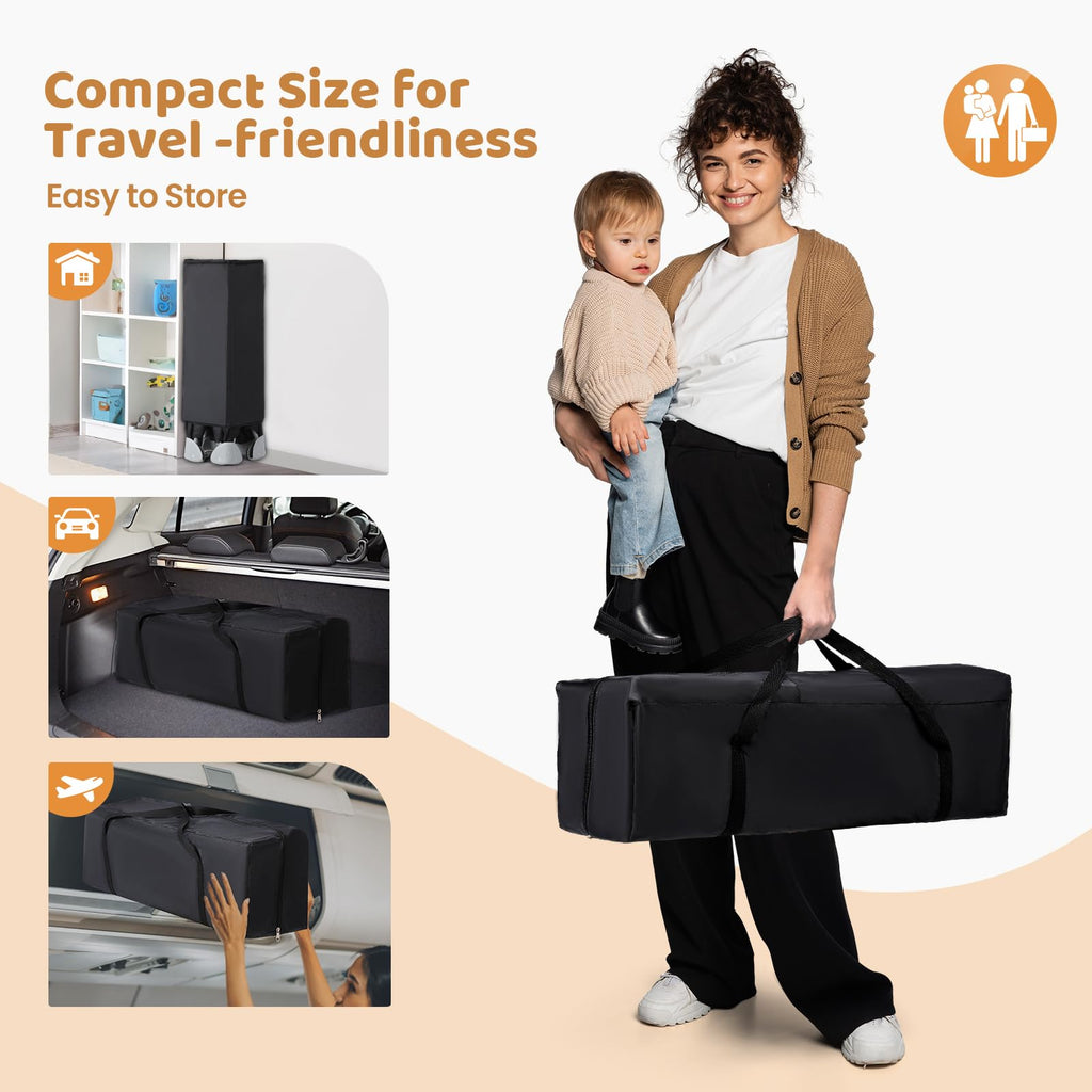 5-in-1 Pack and Play with Bassinet, Changing Table and Portable Crib F75636