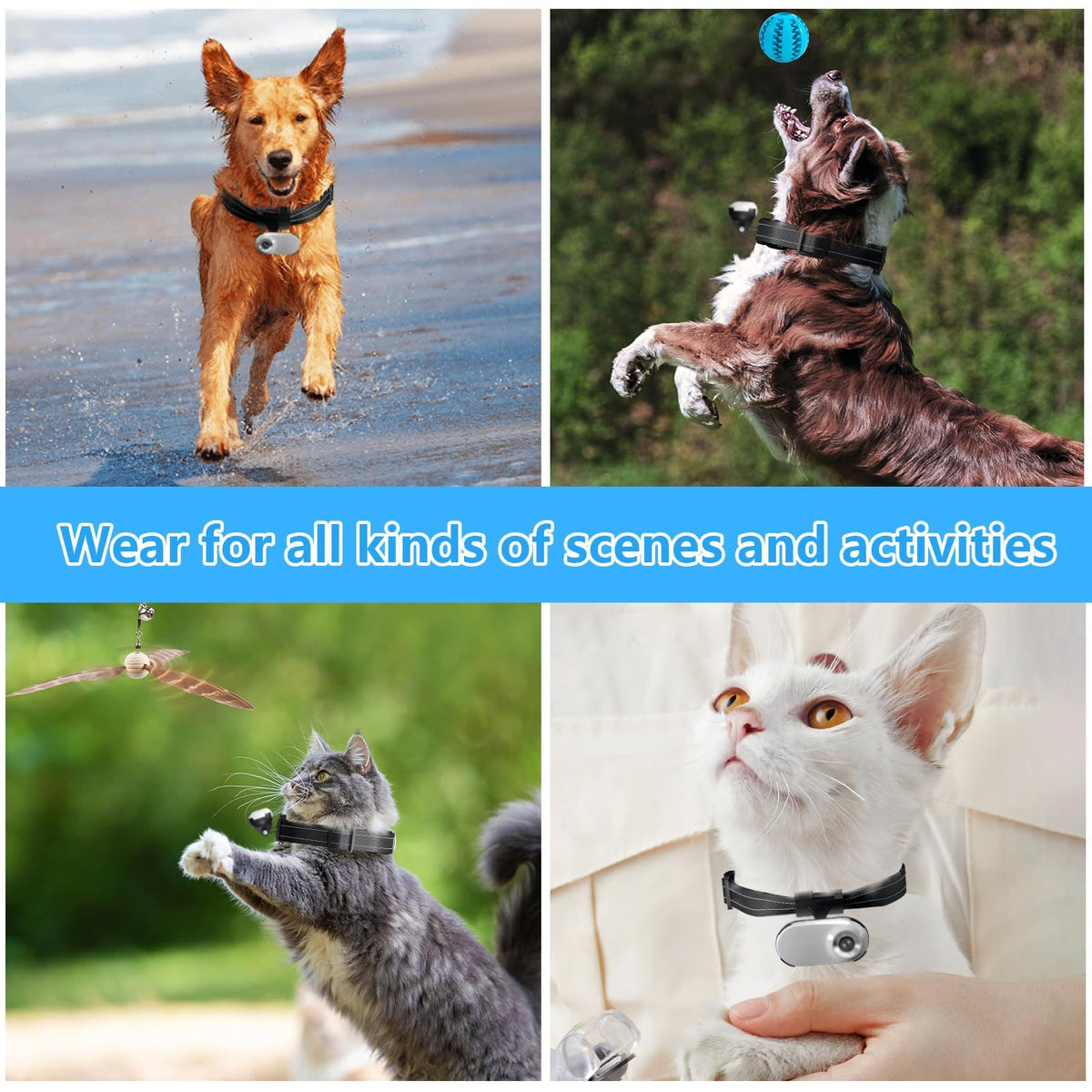 1080P Wireless Mini Pet Camera Collar I324419